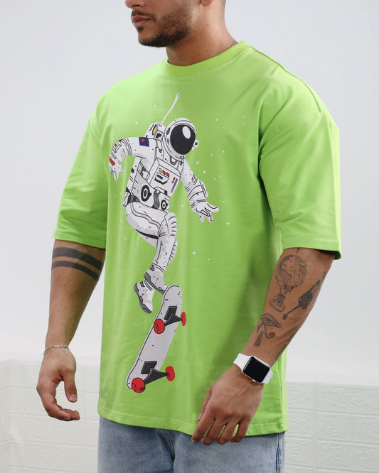 Astronaut T-shirt Green