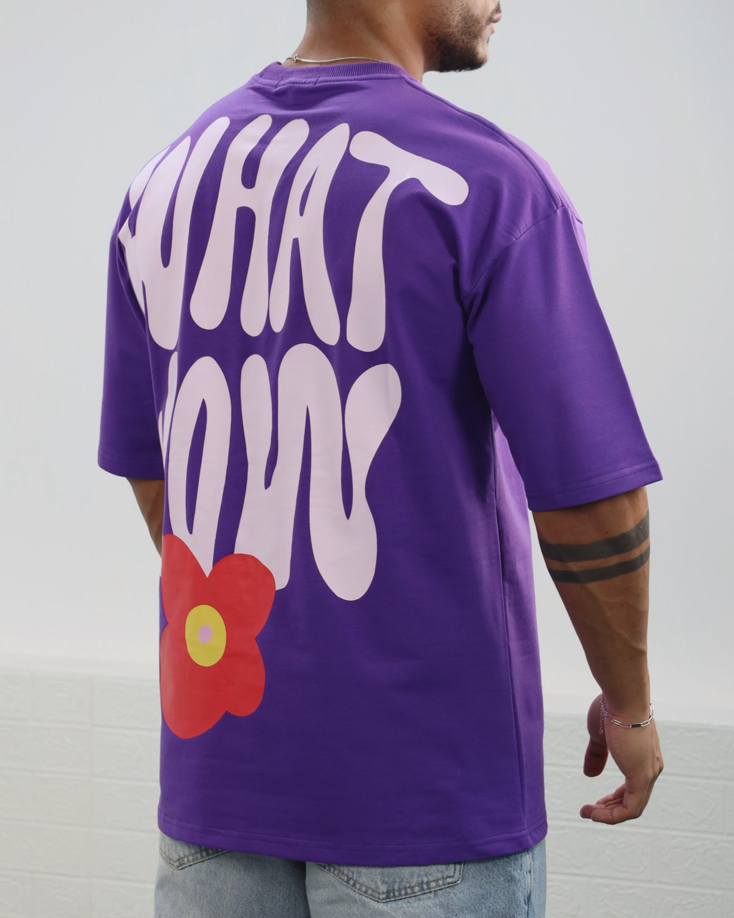 WHAT WOW T-shirt Purple