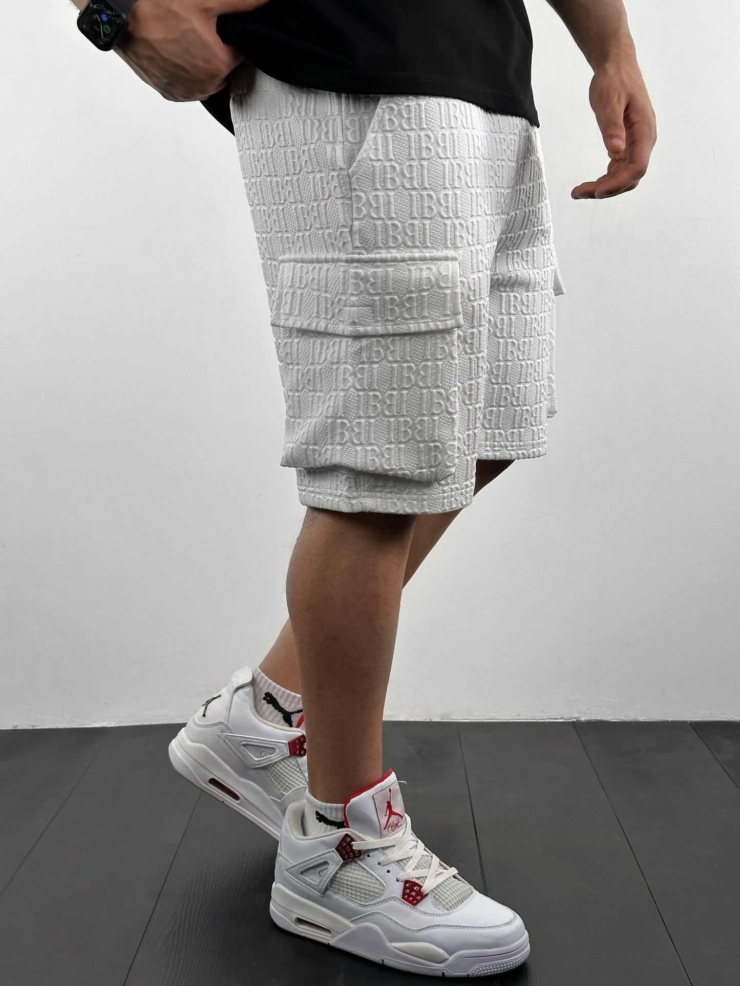 White Waffle short (S005)