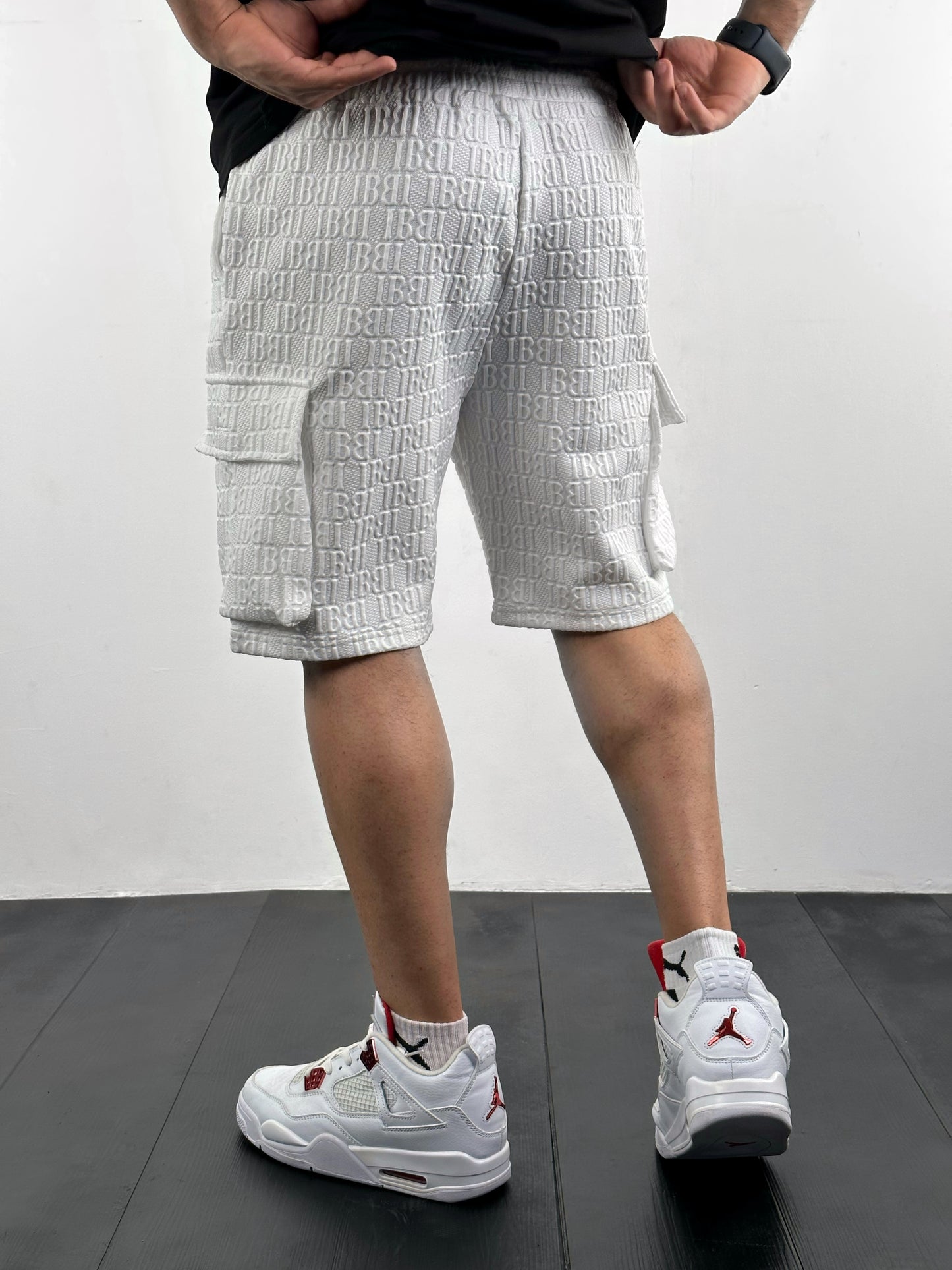 White Waffle short (S005)