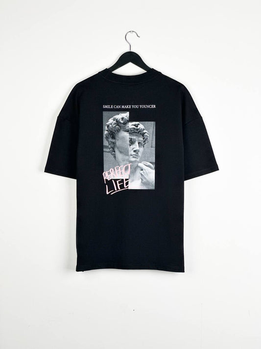 Black Perfect life T-shirt (TS012)