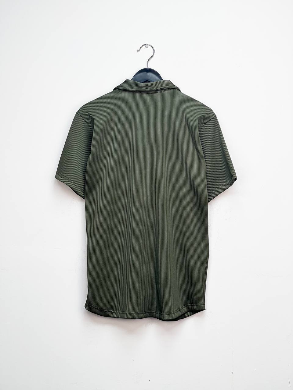 Olive Waffle textured shirt (SH004)