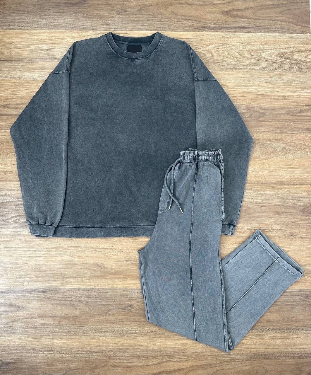 Acid wash Sweatshirt &  Pant Set (PS002)