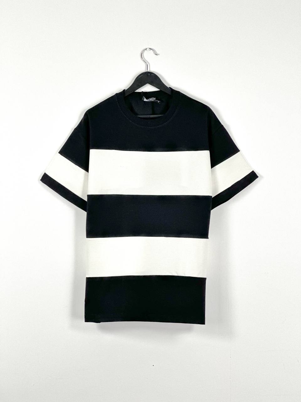 Striped black & white T-shirt (TS028)