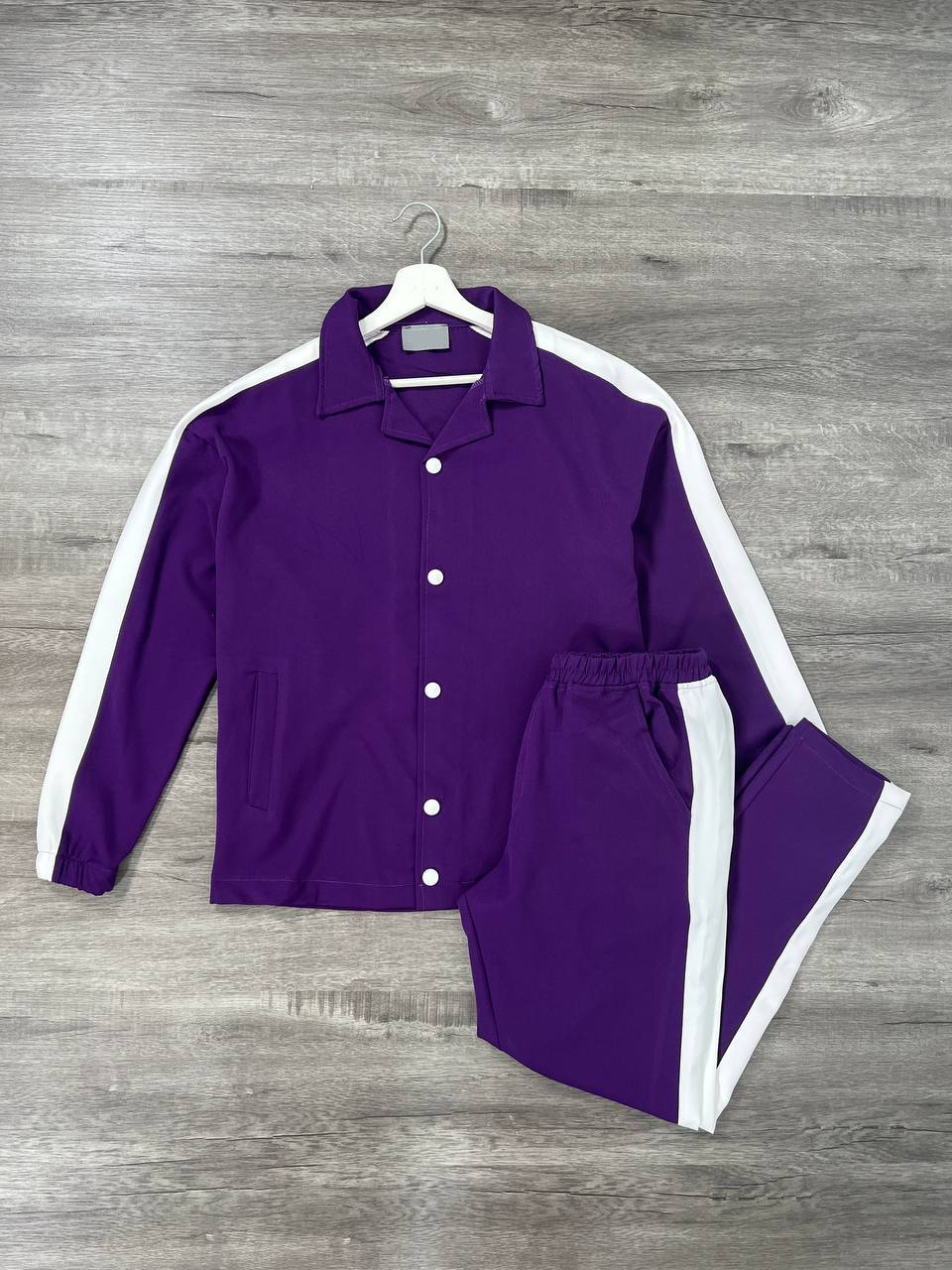 Violet Pant & Shirt Side Strip Set (PS001)