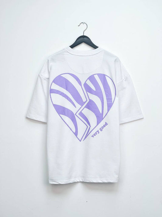 White Broken Heart T-shirt (TS005)