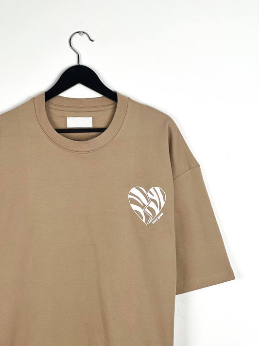 Light Beige Broken Heart T-shirt (TS005)