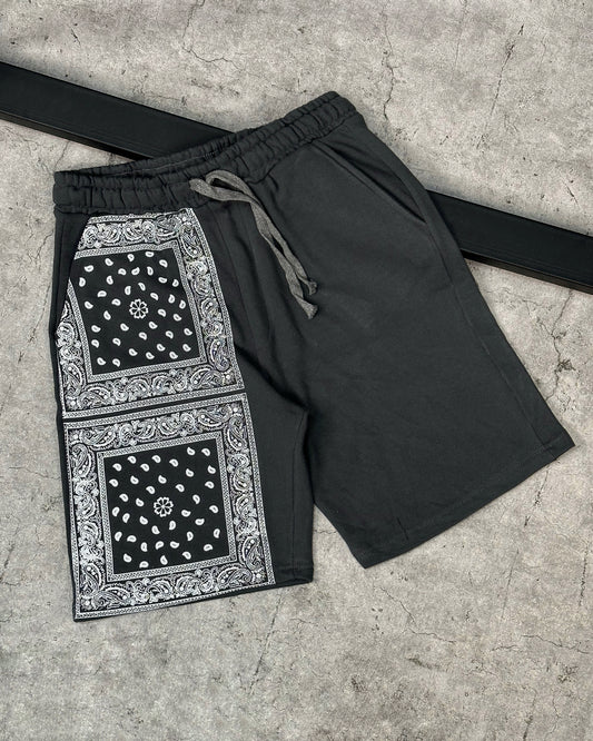 Grey mandala shorts